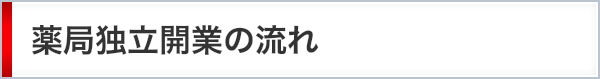 薬局独立開業の流れ